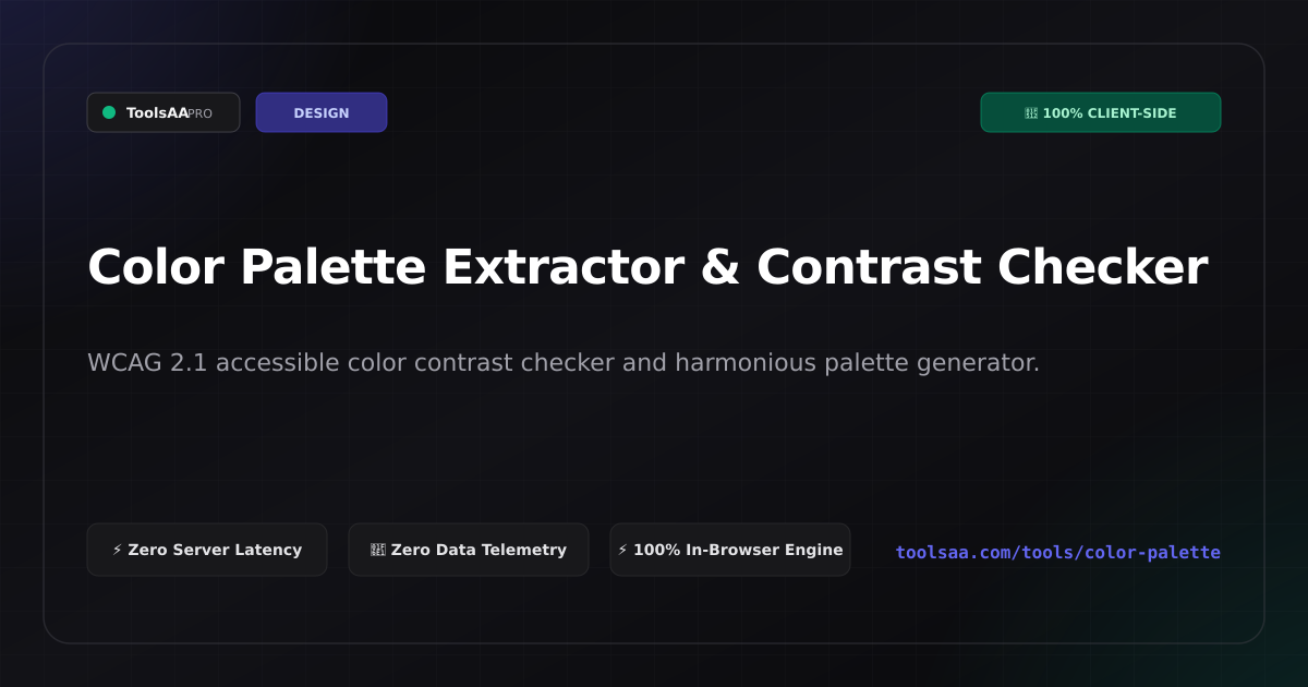 Color Palette Extractor & Contrast Checker | ToolsAA
